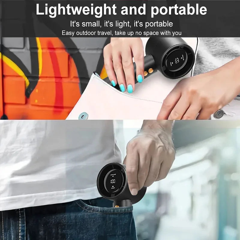 High-Speed Mini Handheld Fan — USB Fast Charging, Quiet & Portable