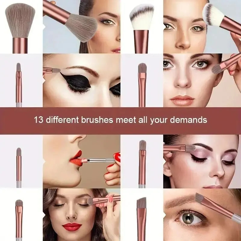 Professional Makeup Brush Set — Soft Fluffy Cosmetic Brushes