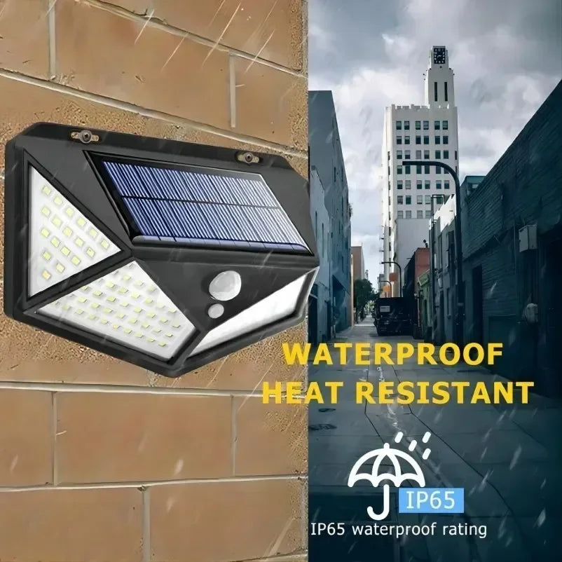 Solar-Powered Outdoor Spotlight with Motion Sensor