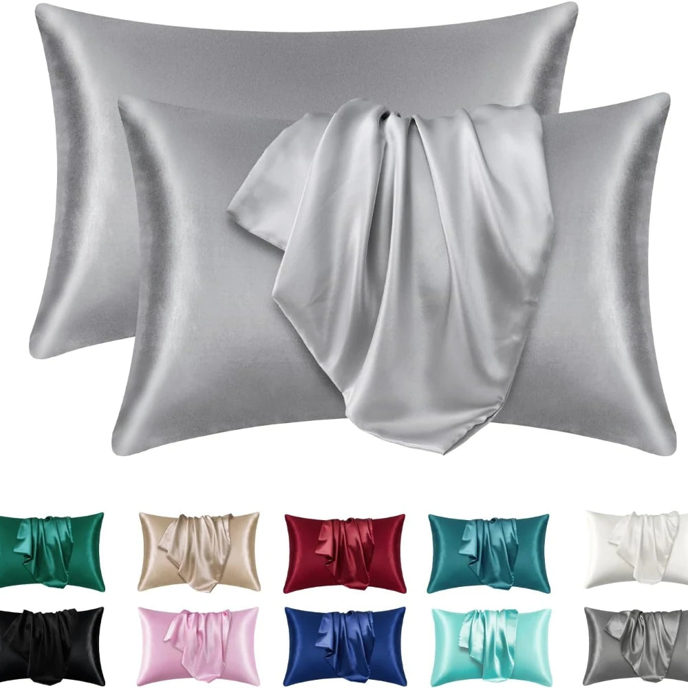 Satin Silk Pillowcase Set of 2 — Standard Size