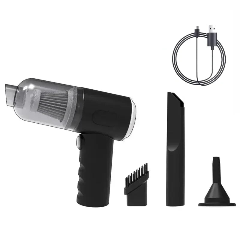 Portable Wireless Car Vacuum Cleaner — 9000Pa USB Rechargeable