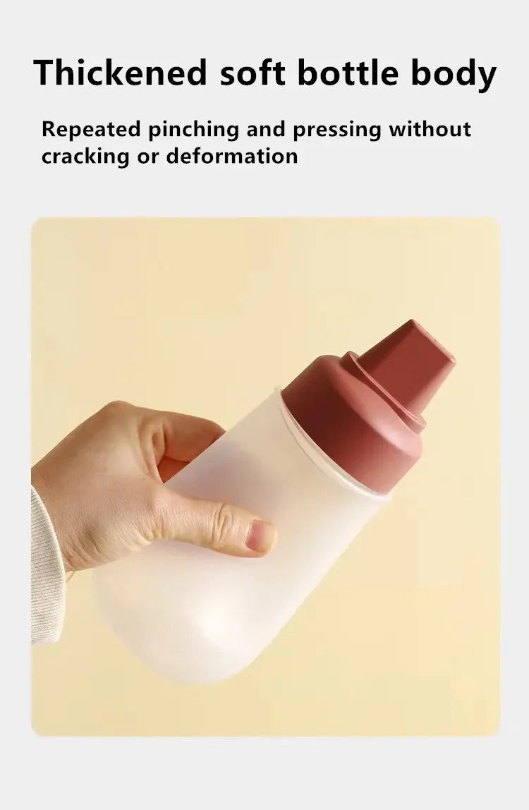 Leak-Proof Squeeze Sauce Bottles — Refillable Condiment Containers