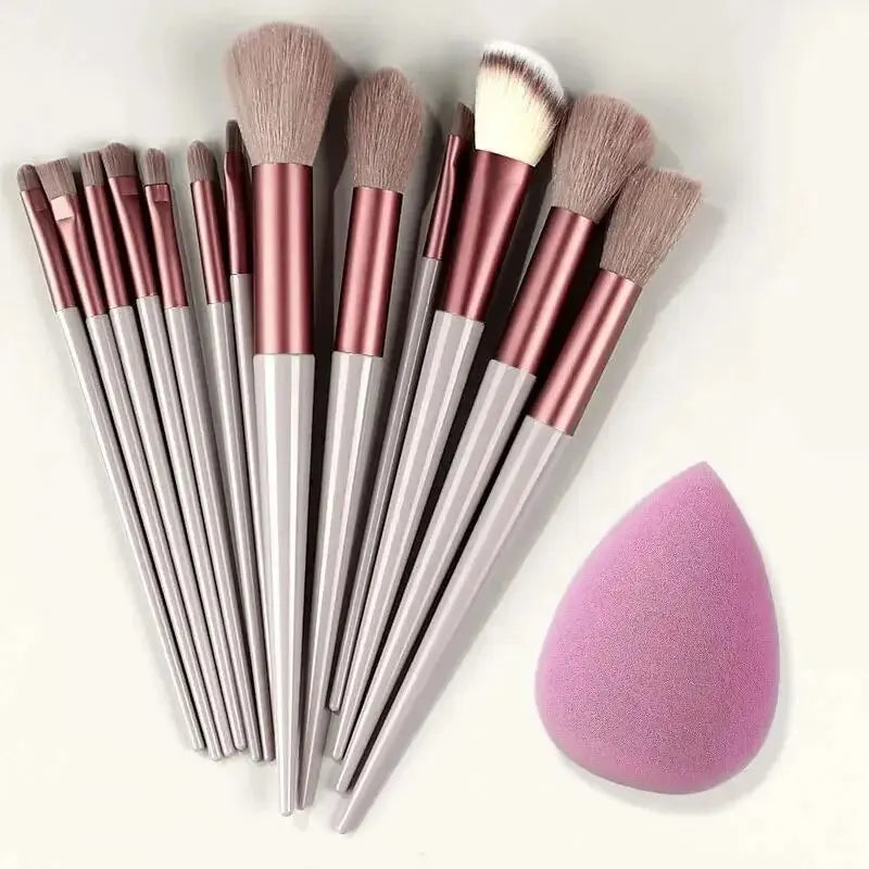 Professional Makeup Brush Set — Soft Fluffy Cosmetic Brushes