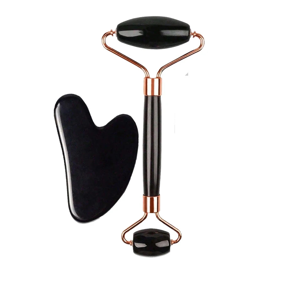 Ice Face Roller & Gua Sha Set — Facial Massage for Lifting & Contouring