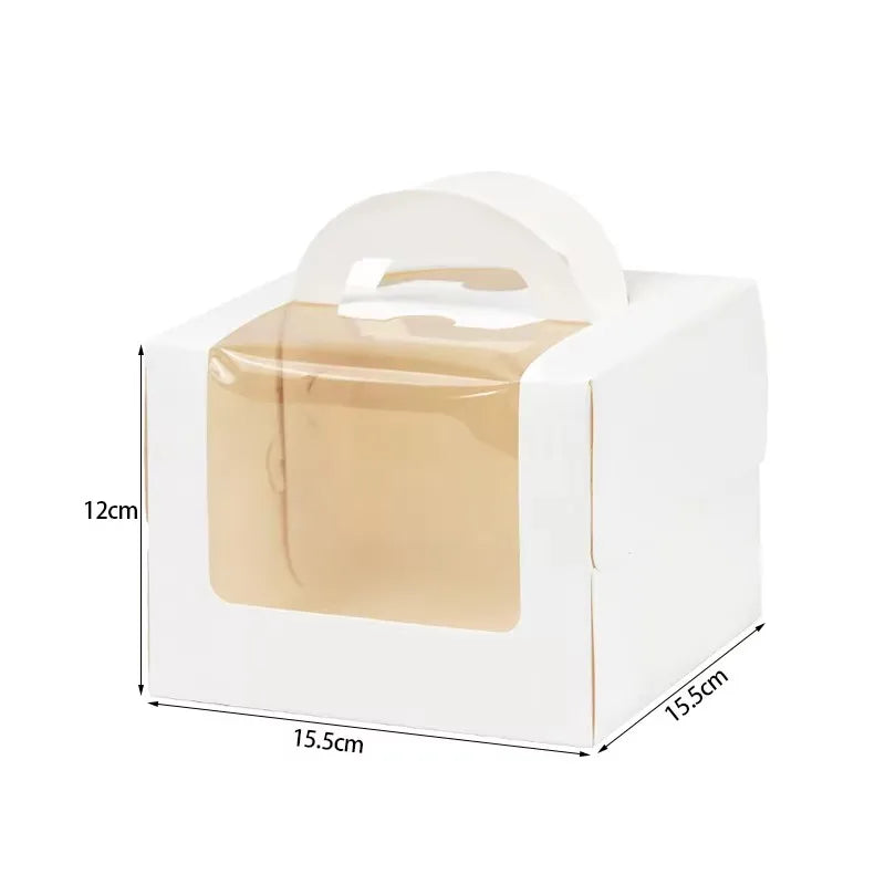 High-Capacity Cake Packaging Boxes — Multi-Size for Birthdays, Weddings & Holidays (1/3/6 pcs)