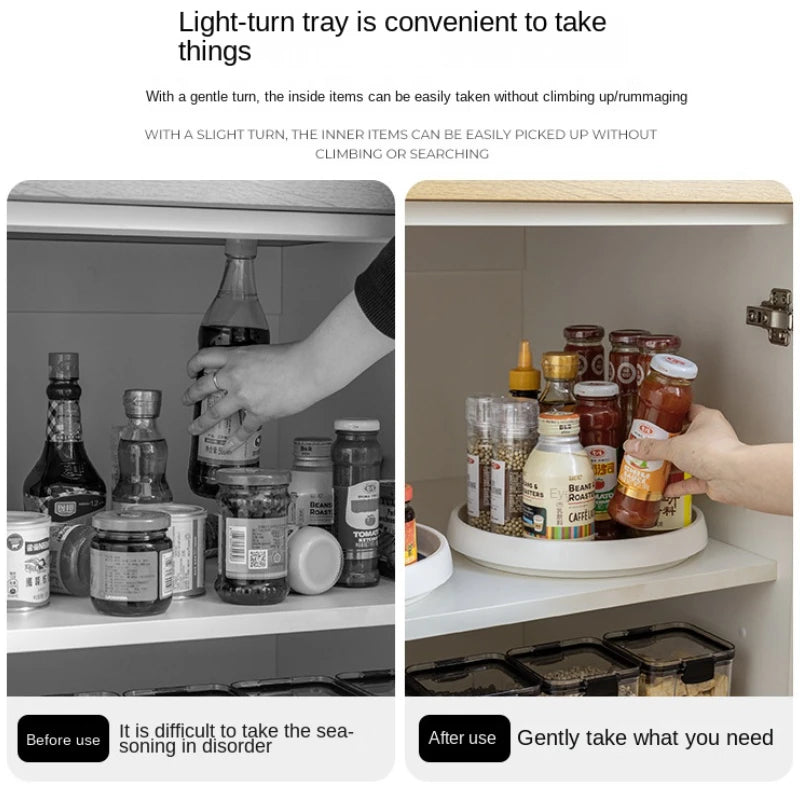 360° Rotating Kitchen Condiment Storage Rack