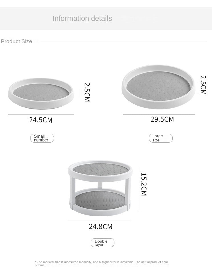 360° Rotating Kitchen Condiment Storage Rack