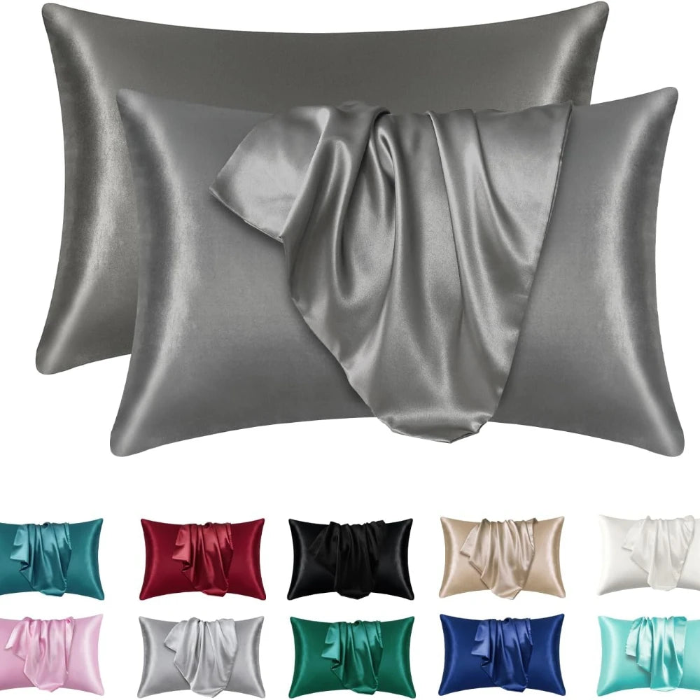 Satin Silk Pillowcase Set of 2 — Standard Size