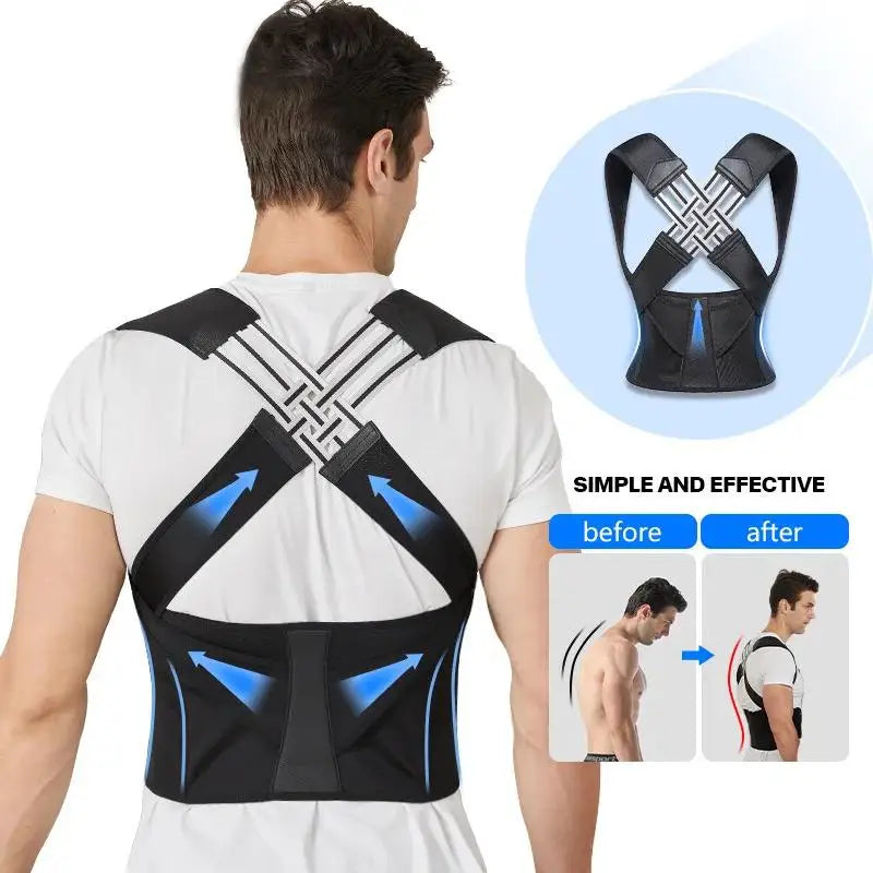 Posture Corrector for Women & Men – Back Support Brace for Office & Everyday Use