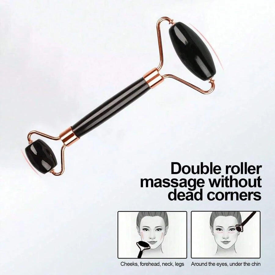 Ice Face Roller & Gua Sha Set — Facial Massage for Lifting & Contouring