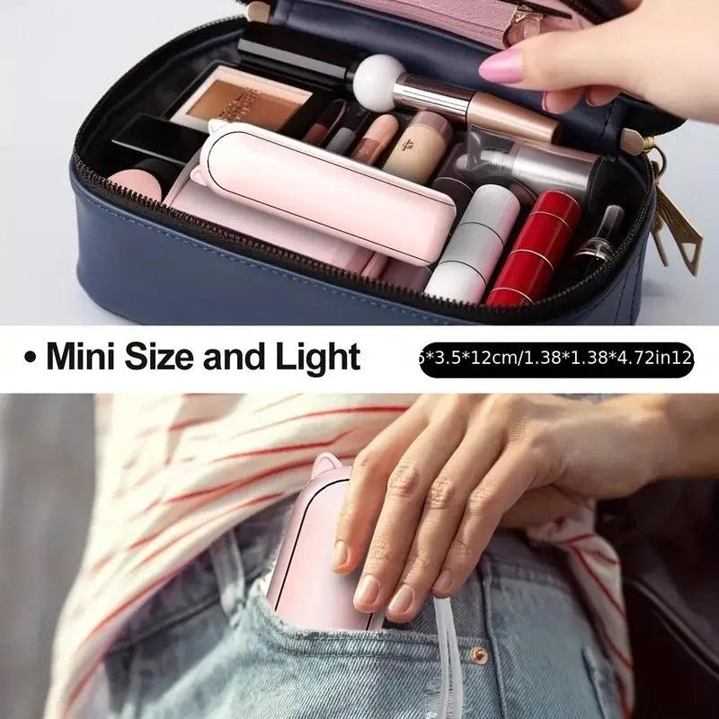 Foldable Portable Mini Fan — USB Rechargeable, 3-Speed