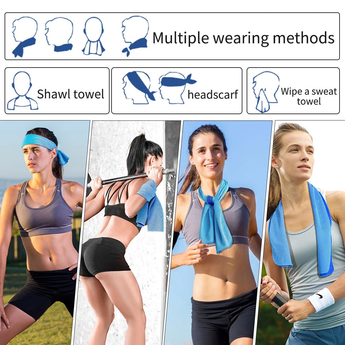 Quick-Dry Cooling Towel — Sport & Fitness Beach Wrap