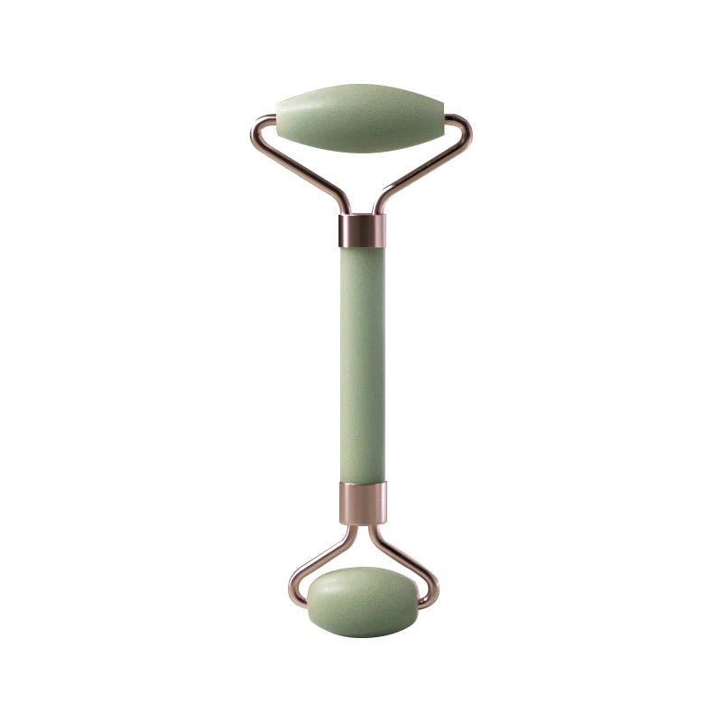Jade Face Massager – Gua Sha Facial Roller for Skin Care & Anti-Aging