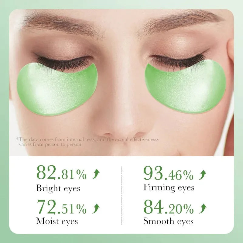 Aloe Vera & Collagen Eye Masks — 60 Patches for Dark Circles & Puffiness