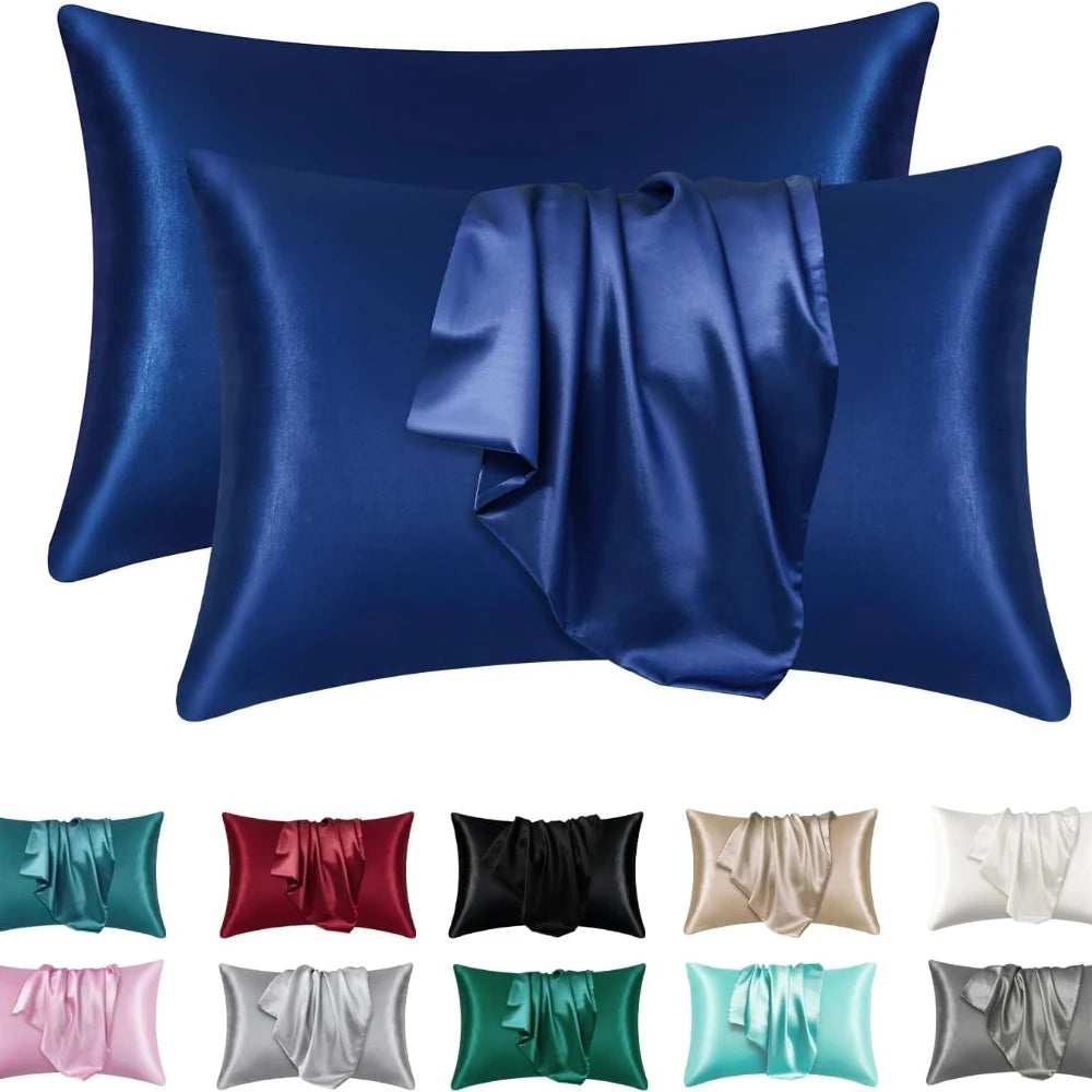 Satin Silk Pillowcase Set of 2 — Standard Size