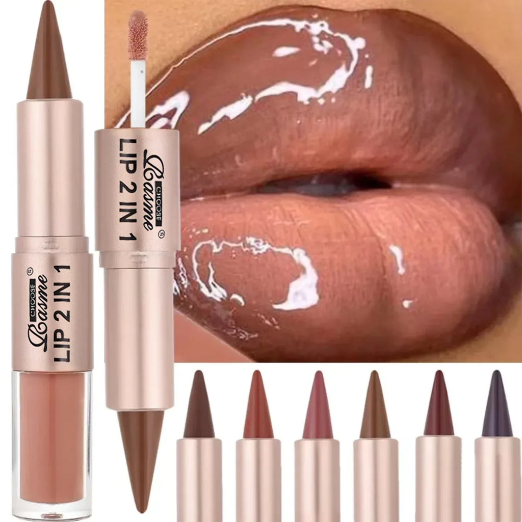 2-in-1 Gradient Lipliner & Lip Gloss Pen