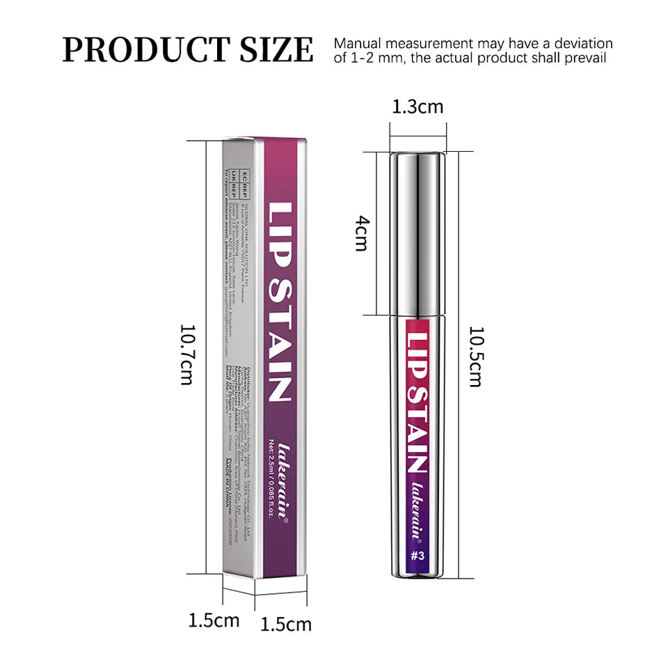 Long-Lasting Matte Lip Tint — Waterproof Peel-Off Formula