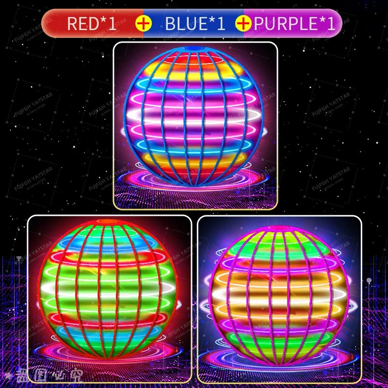 LED Flying Ball Toy — Gyroscopic Anti-Gravity Boomerang for Kids