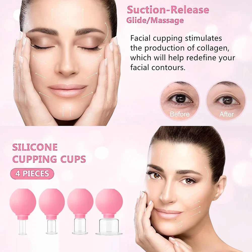 Silicone Vacuum Cupping & Massage Cup Set