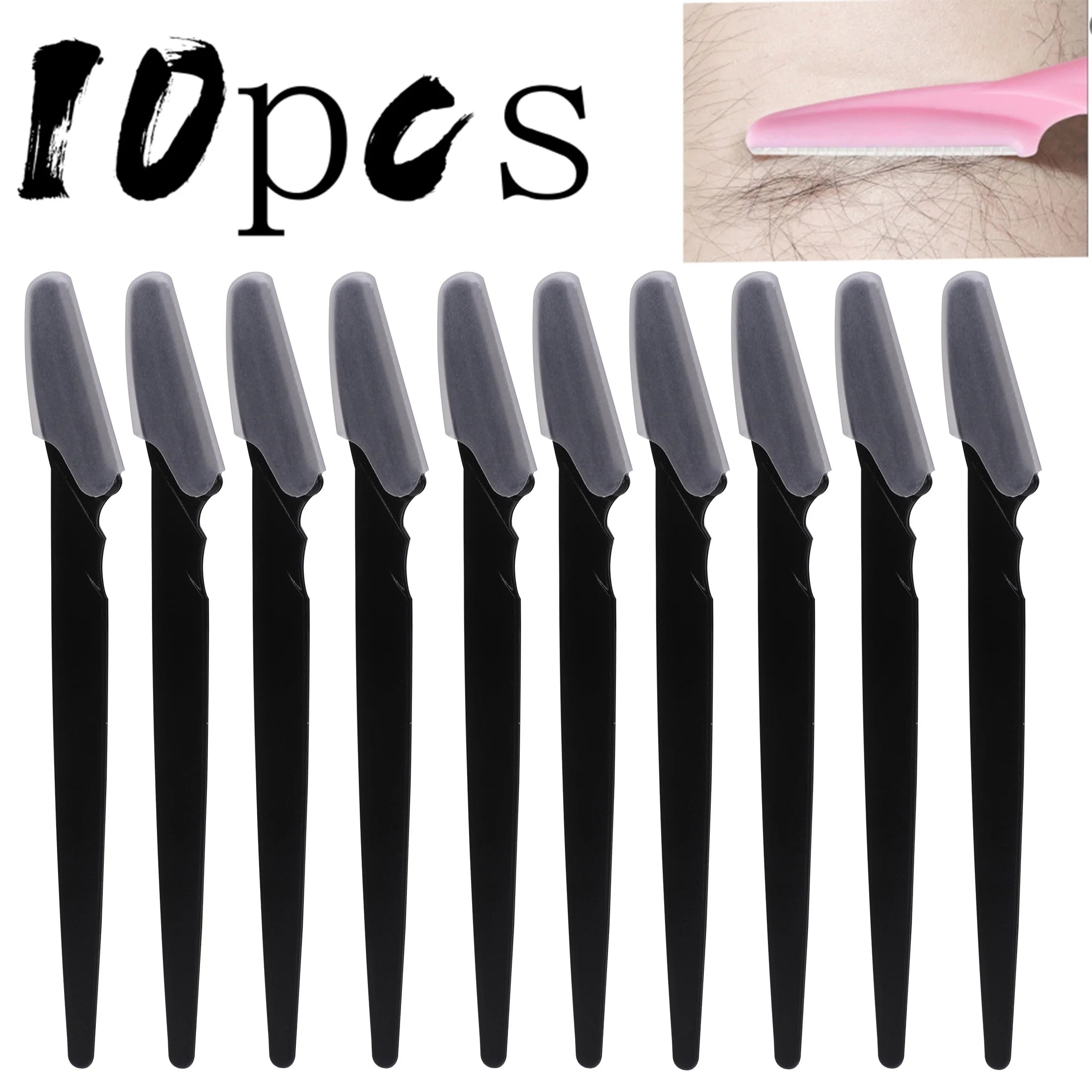 Precision Eyebrow & Face Razor Set with Protective Cover