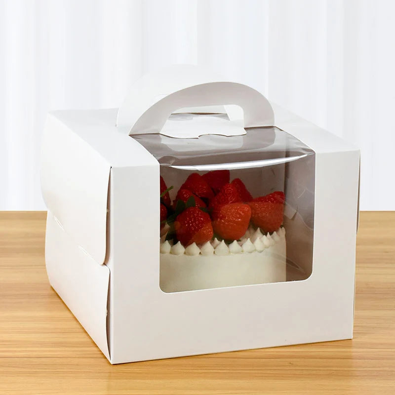 High-Capacity Cake Packaging Boxes — Multi-Size for Birthdays, Weddings & Holidays (1/3/6 pcs)