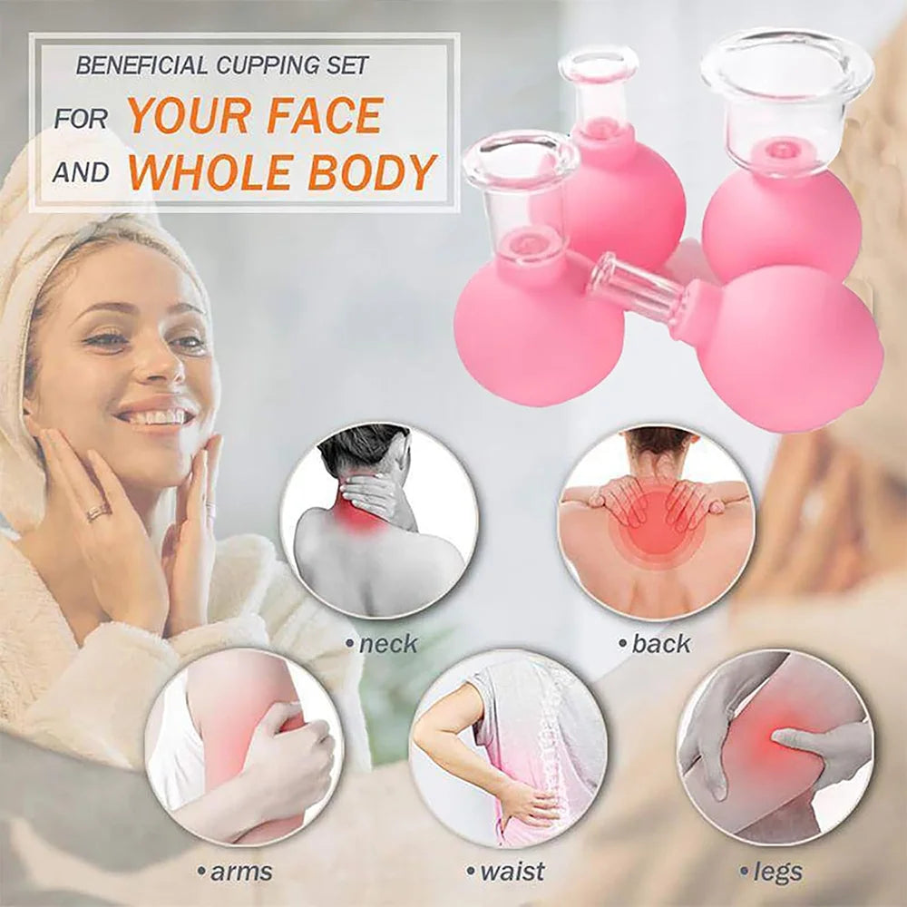 Silicone Vacuum Cupping & Massage Cup Set