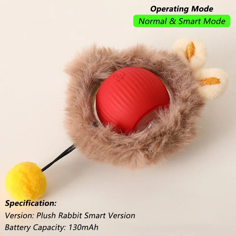 Smart Interactive Rolling Ball Cat Toy — Rechargeable