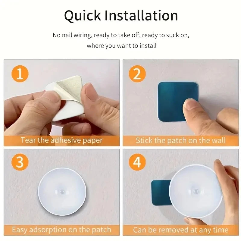 Wireless Motion Sensor Night Light for Bedroom & Hallway