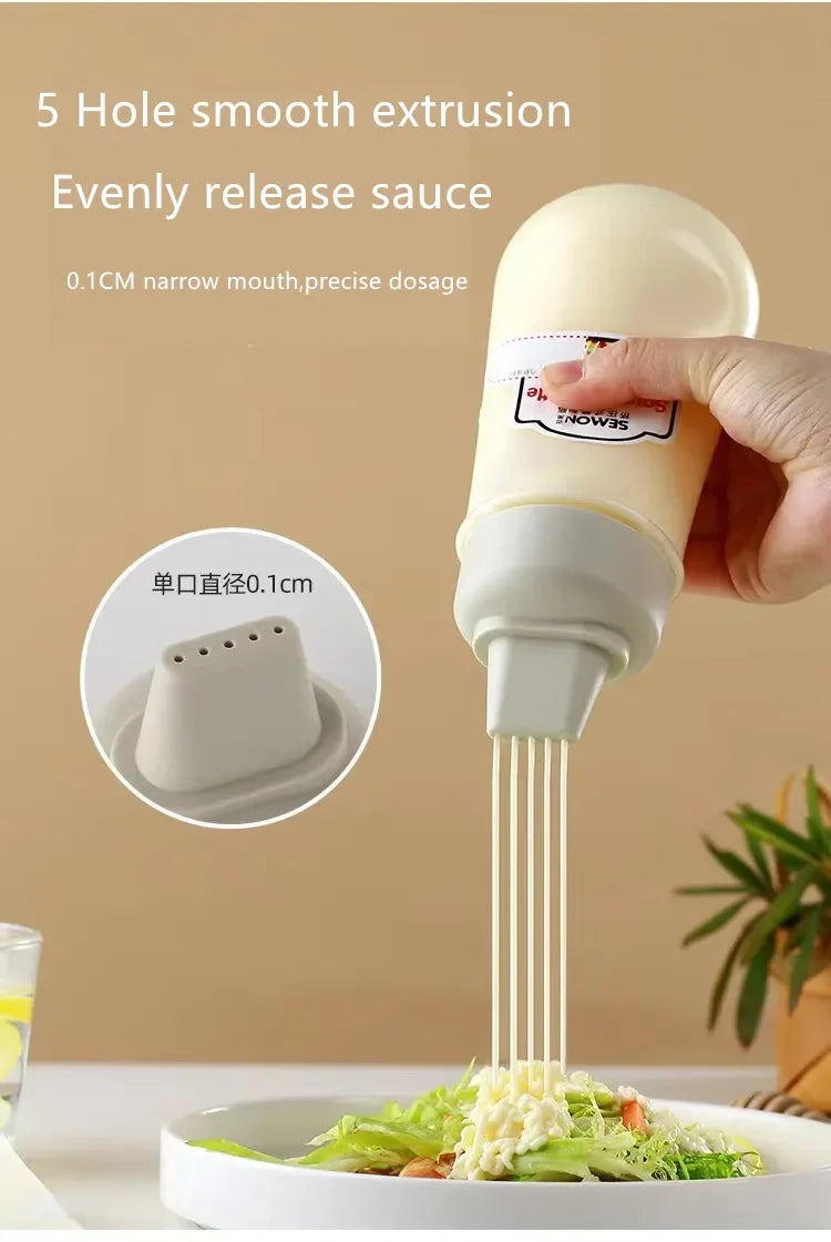 Leak-Proof Squeeze Sauce Bottles — Refillable Condiment Containers