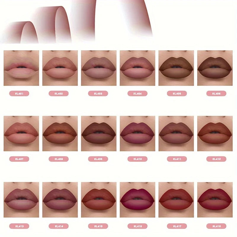 Velvet Matte Lip Liner Set — 6 Long-Lasting Pencils for All Skin Tones