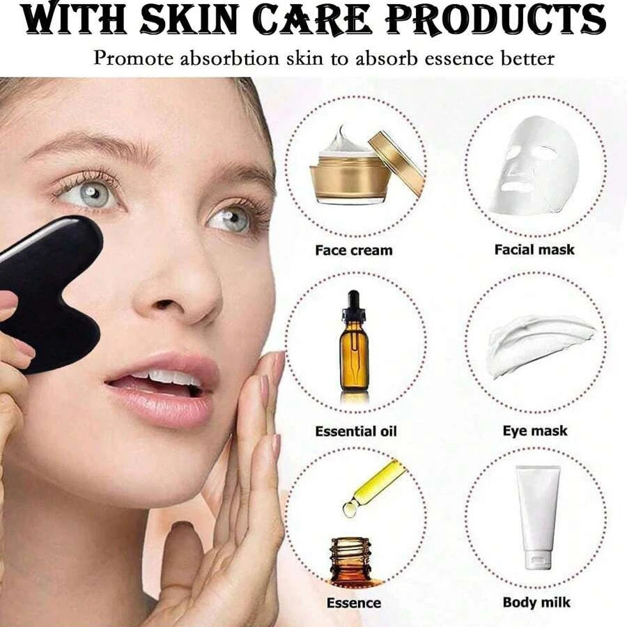 Ice Face Roller & Gua Sha Set — Facial Massage for Lifting & Contouring