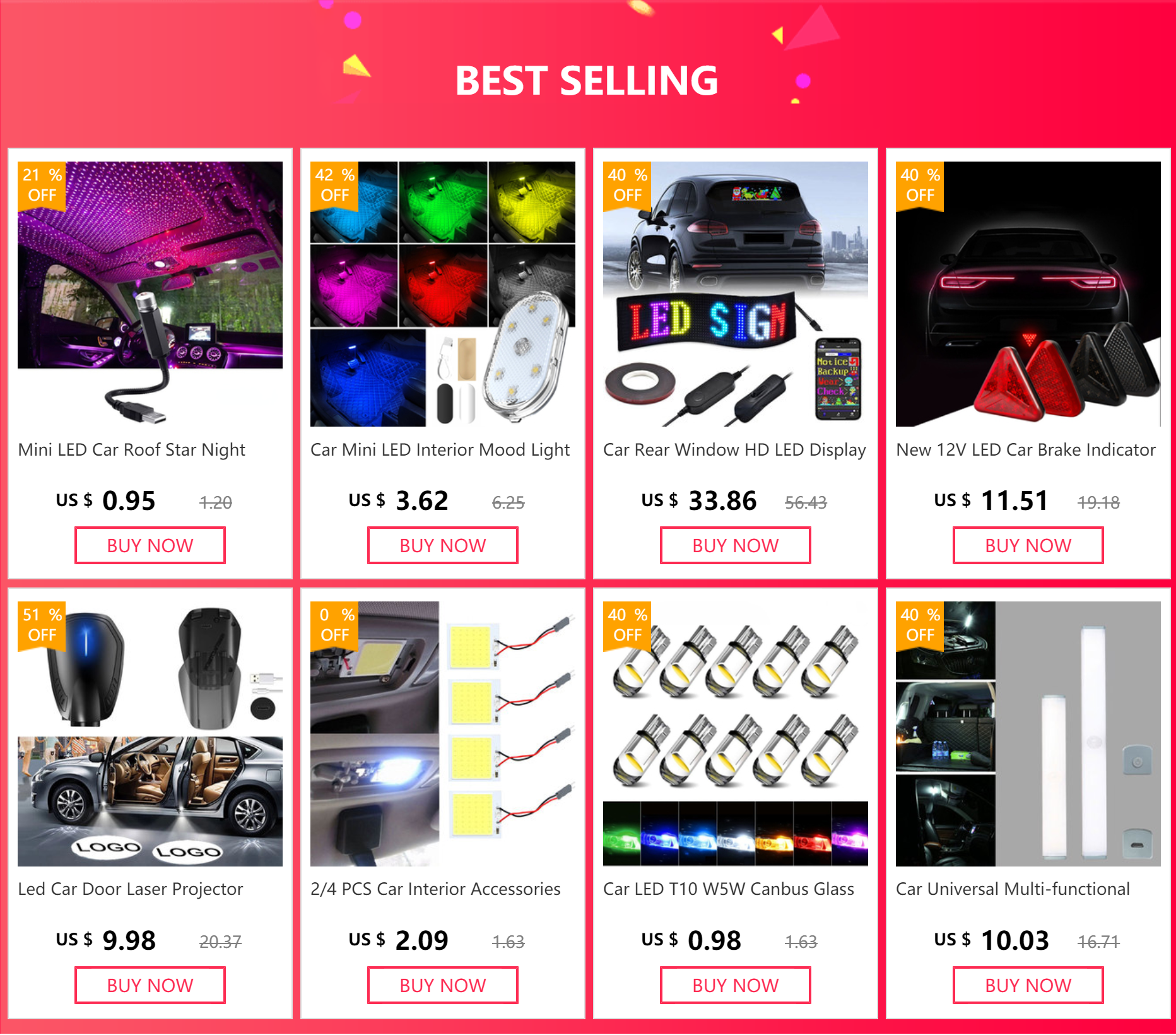 Mini LED Star Projector for Car Roof & Room Ceiling