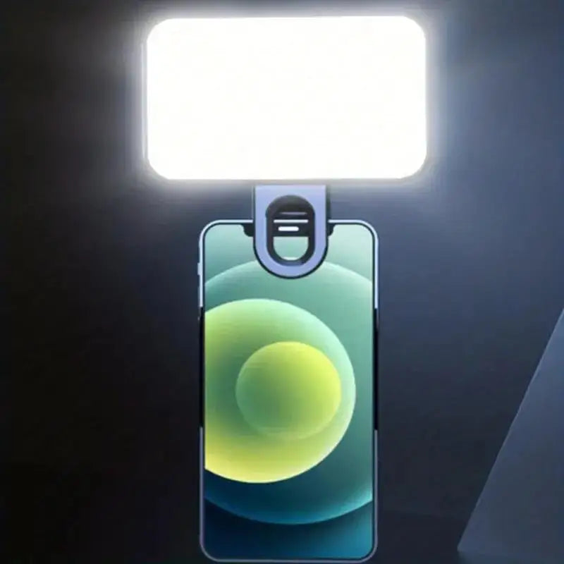 Mini Clip-On Selfie Fill Light — Rechargeable, 3 Brightness Modes