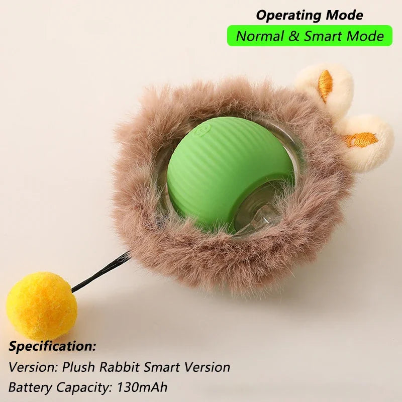 Smart Interactive Rolling Ball Cat Toy — Rechargeable