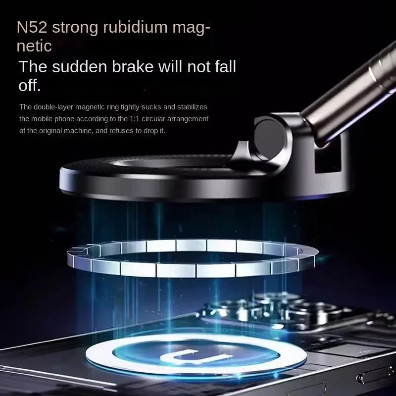 Magnetic Car Phone Holder — Multi-Angle Foldable Dashboard Mount