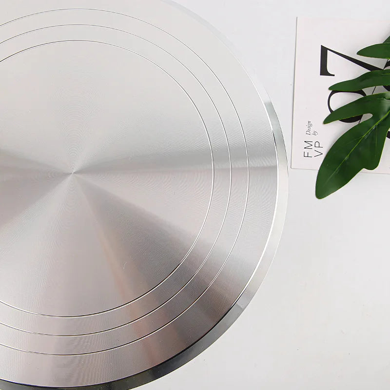10-Inch Cake Decorating Turntable — Aluminum Alloy, Smooth Spin