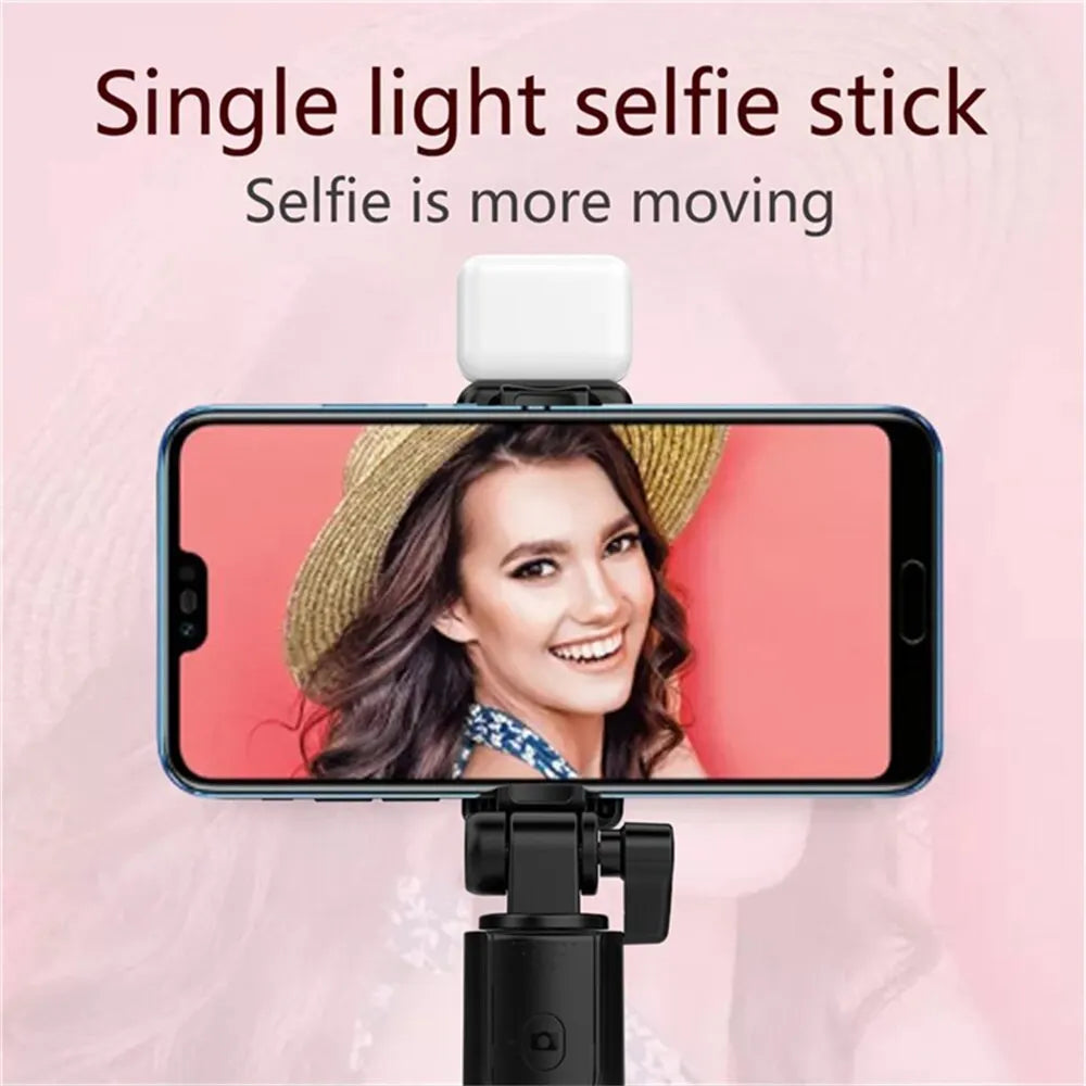 Bluetooth Selfie Stick Tripod with Remote & Fill Light