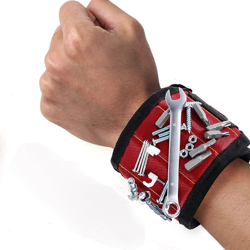 Magnetic Wristband Tool Holder — Holds Screws, Nails & Drill Bits
