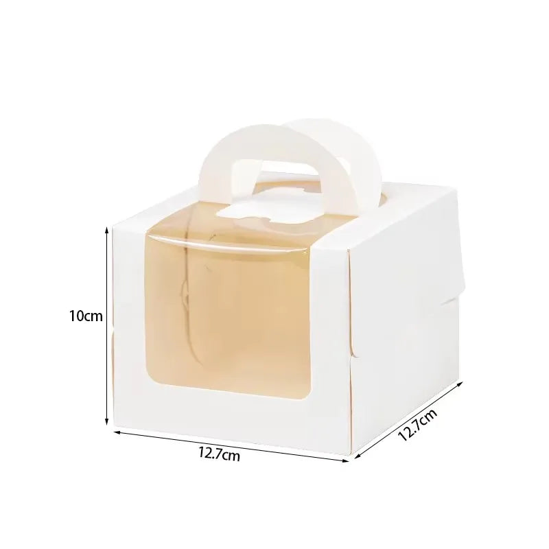 High-Capacity Cake Packaging Boxes — Multi-Size for Birthdays, Weddings & Holidays (1/3/6 pcs)