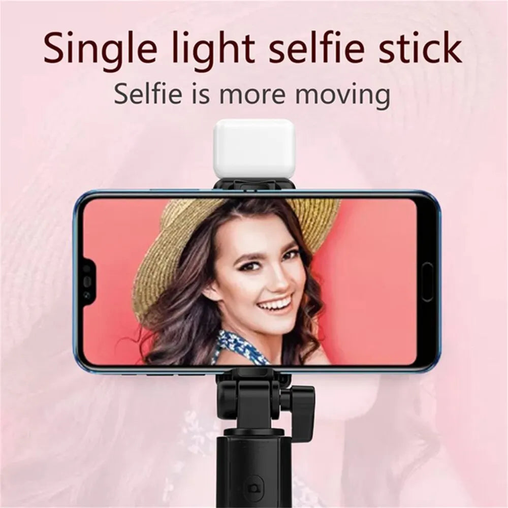 Bluetooth Selfie Stick Tripod with Remote & Fill Light