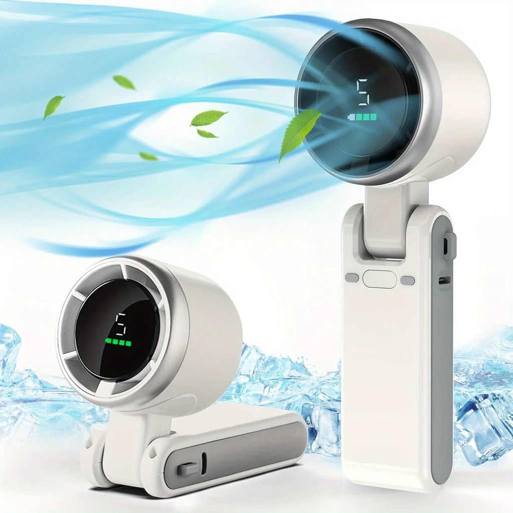 3-in-1 Portable Fan — 5-Speed, 3600mAh Rechargeable Battery