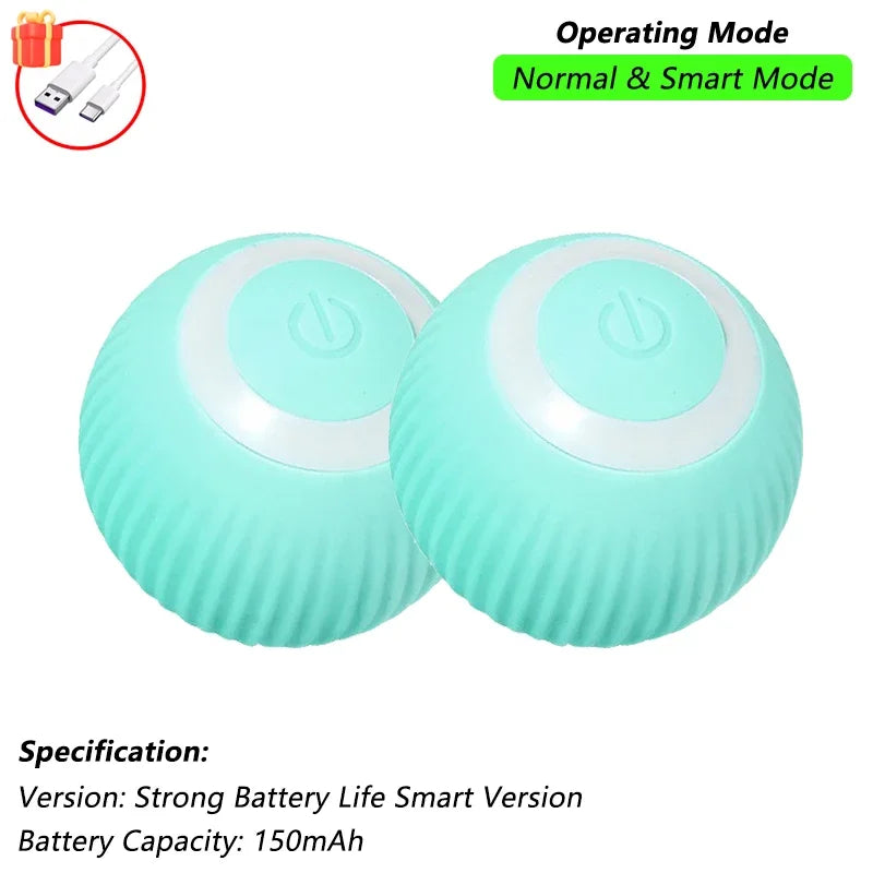 Smart Interactive Rolling Ball Cat Toy — Rechargeable