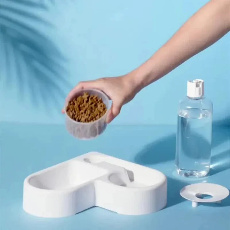 Automatic Dual-Purpose Pet Water & Food Bowl