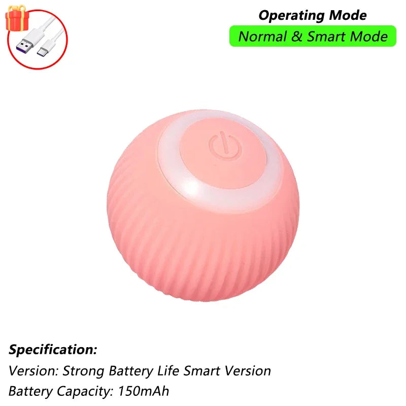 Smart Interactive Rolling Ball Cat Toy — Rechargeable