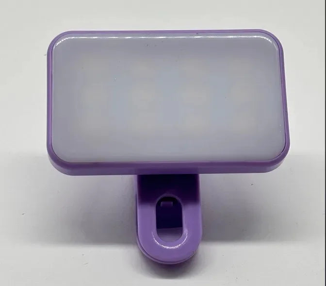 Mini Clip-On Selfie Fill Light — Rechargeable, 3 Brightness Modes