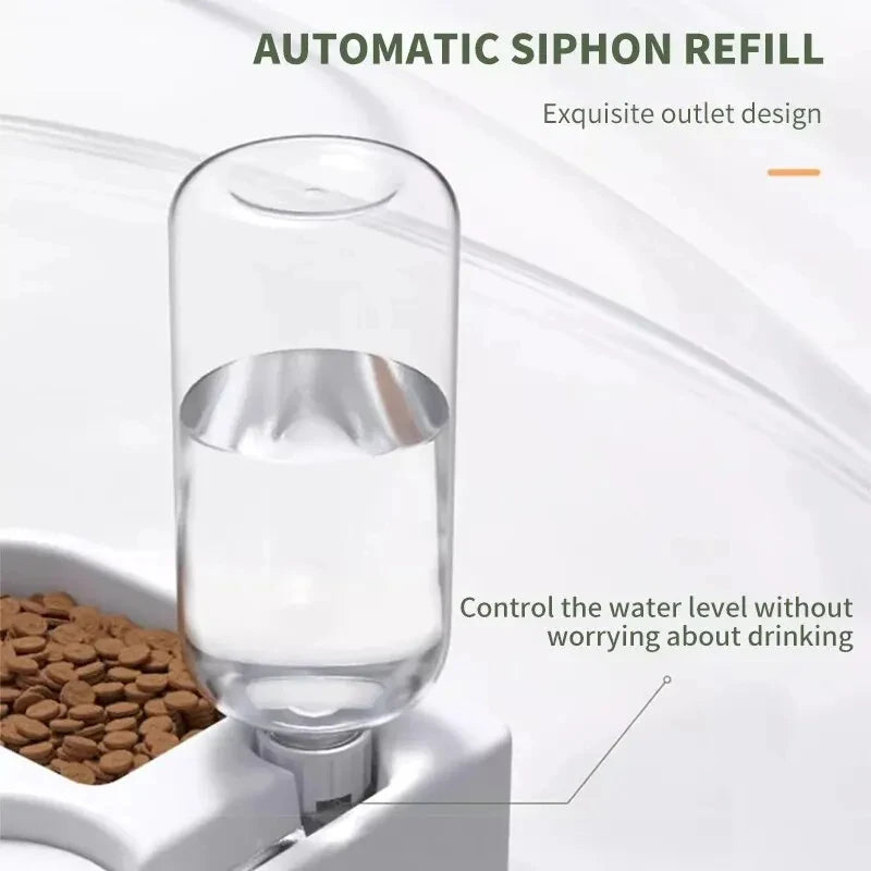 Automatic Dual-Purpose Pet Water & Food Bowl