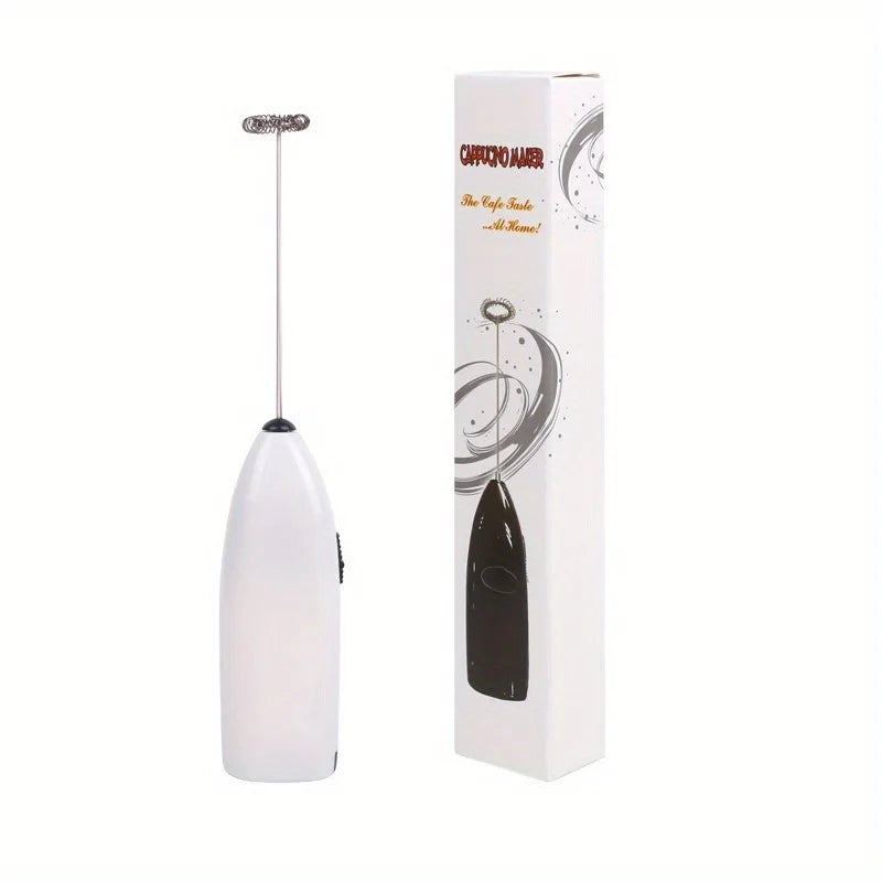 Mini Electric Milk Frother & Egg Beater — Battery Powered