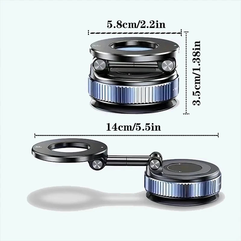 Magnetic Car Phone Holder — Multi-Angle Foldable Dashboard Mount