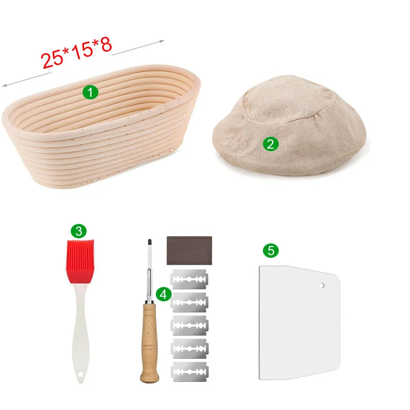 Oval Rattan Sourdough Proofing Basket — Banneton Bread Basket