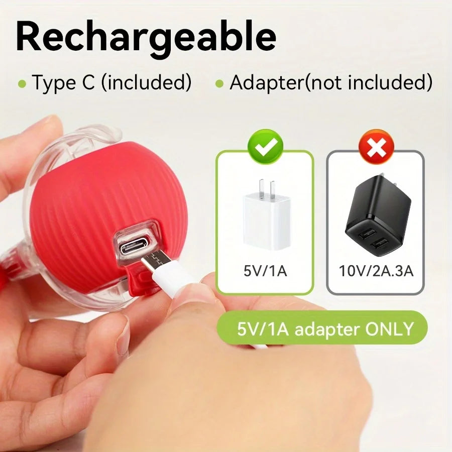 Smart Interactive Rolling Ball Cat Toy — Rechargeable